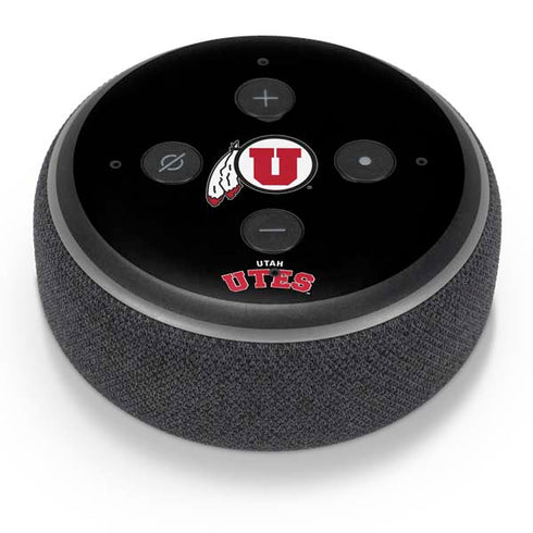 University of Utah Utes Logo Amazon Echo Dot Skin