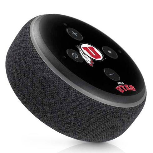 University of Utah Utes Logo Amazon Echo Dot Skin