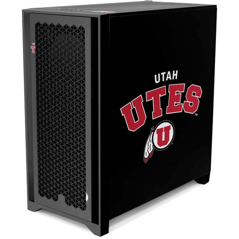 University of Utah Utes Logo Corsair 4000D Tempered Glass Mid-Tower ATX Case Skin