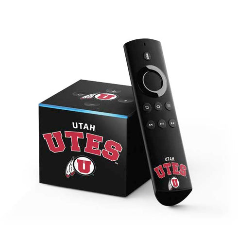University of Utah Utes Logo Fire TV Cube Skin