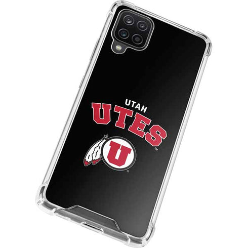 University of Utah Utes Logo Galaxy A12 Clear Case