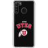 University of Utah Utes Logo Galaxy A21 Clear Case