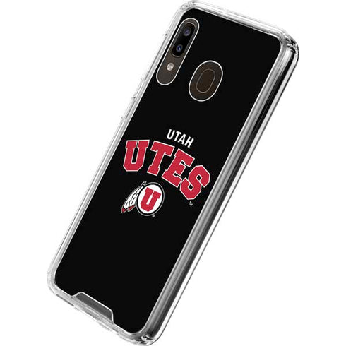 University of Utah Utes Logo Galaxy A30 Clear Case