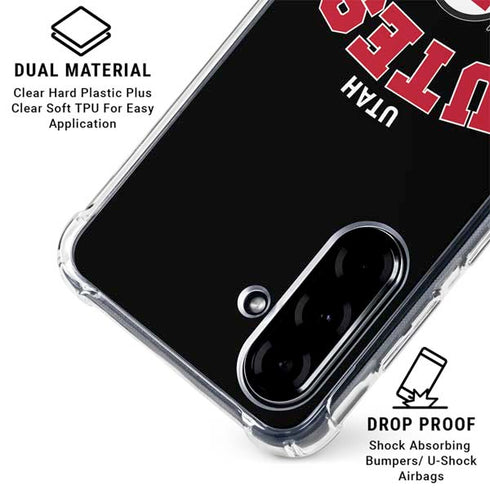 University of Utah Utes Logo Galaxy A36 5G Clear Case