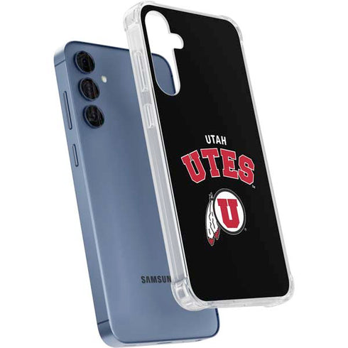University of Utah Utes Logo Galaxy A55 5G Clear Case