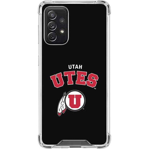 University of Utah Utes Logo Galaxy A72 5G Clear Case