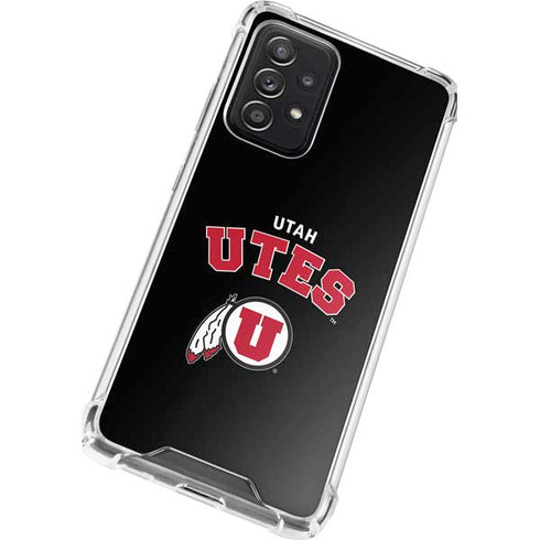 University of Utah Utes Logo Galaxy A72 5G Clear Case