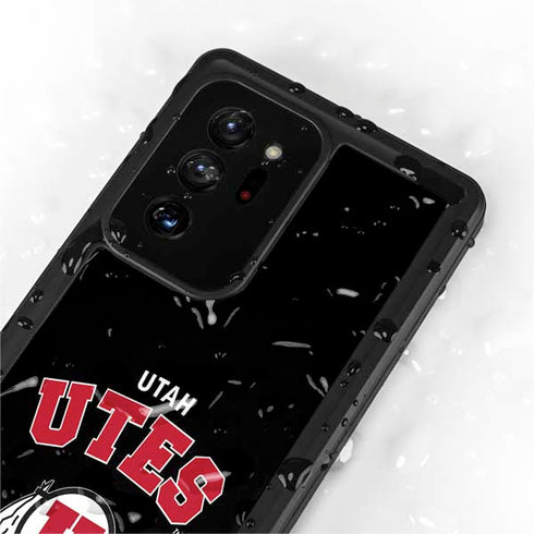 University of Utah Utes Logo Galaxy Note20 Ultra 5G Waterproof Case