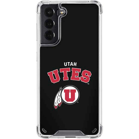 University of Utah Utes Logo Galaxy S21 5G Clear Case