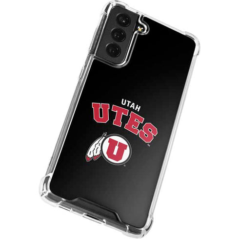 University of Utah Utes Logo Galaxy S21 FE Clear Case