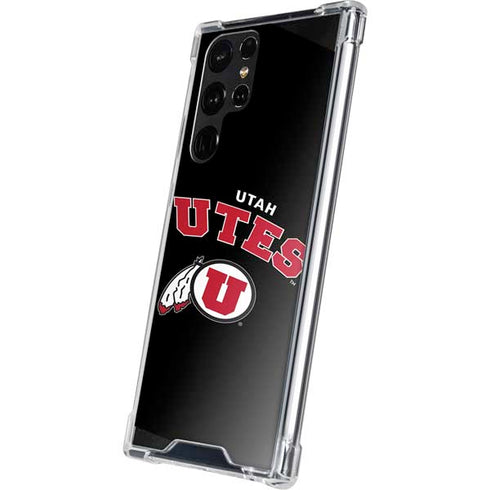 University of Utah Utes Logo Galaxy S22 Ultra Clear Case