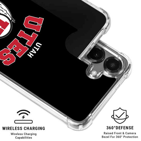 University of Utah Utes Logo Galaxy S26 Plus Clear Case