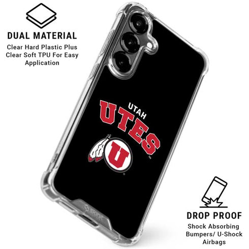University of Utah Utes Logo Galaxy S26 Plus Clear Case