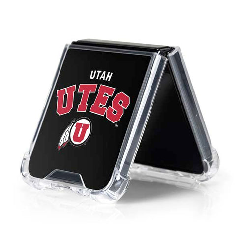 University of Utah Utes Logo Galaxy Z Flip5 5G Clear Case