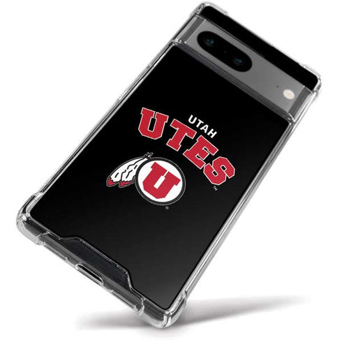 University of Utah Utes Logo Google Pixel 8a Clear Case