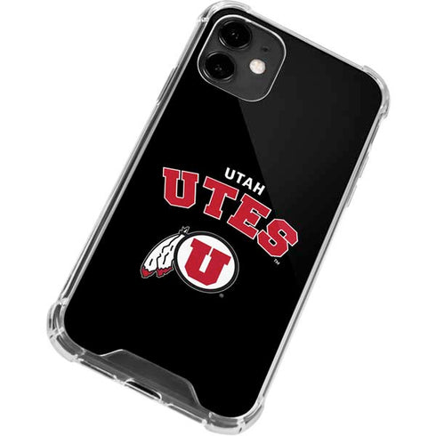 University of Utah Utes Logo iPhone 12 Clear Case