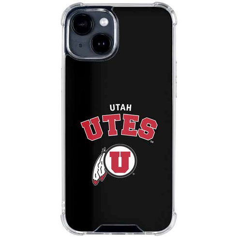 University of Utah Utes Logo iPhone 14 Plus Clear Case