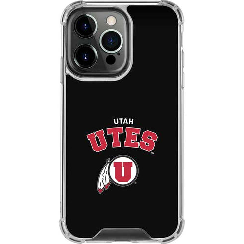 University of Utah Utes Logo iPhone 14 Pro Clear Case