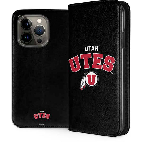 University of Utah Utes Logo iPhone 14 Pro Folio Case