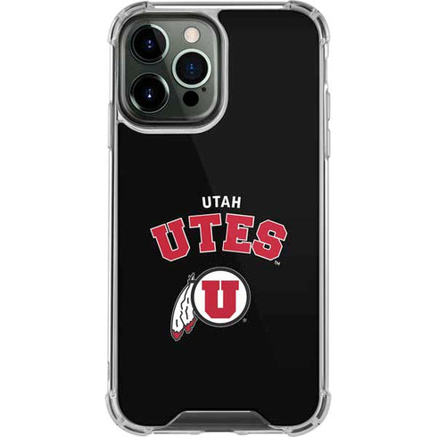 University of Utah Utes Logo iPhone 14 Pro Max Clear Case