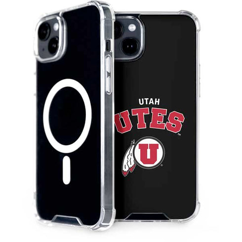 University of Utah Utes Logo iPhone 15 Plus MagSafe Case
