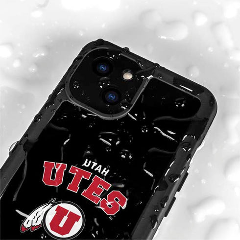 University of Utah Utes Logo iPhone 15 Waterproof Case
