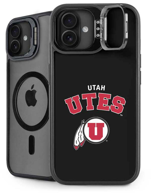 University of Utah Utes Logo iPhone 16 Kickstand Case