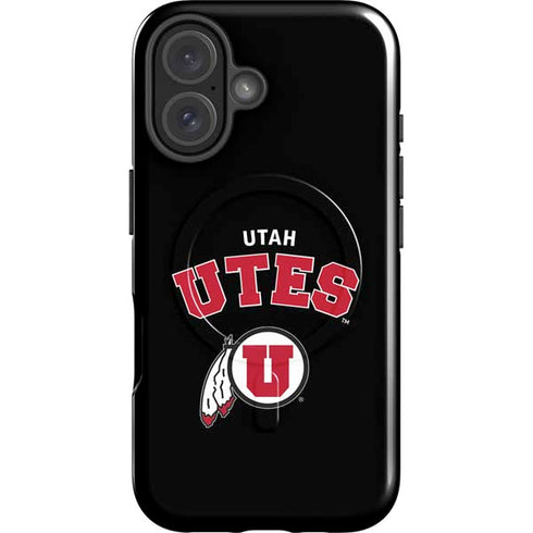 University of Utah Utes Logo iPhone 16 Magsafe Impact Case