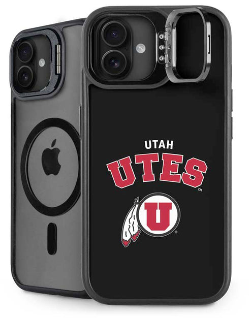 University of Utah Utes Logo iPhone 16 Plus Kickstand Case
