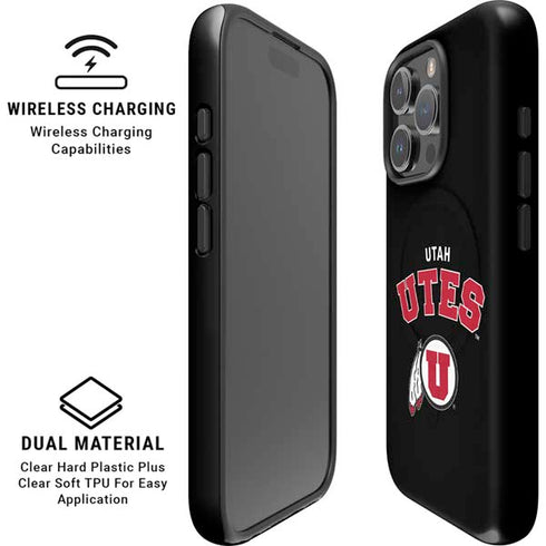 University of Utah Utes Logo iPhone 16 Pro Magsafe Impact Case