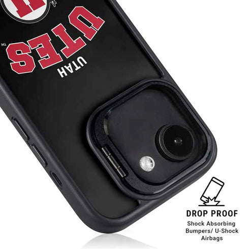 University of Utah Utes Logo iPhone 16e Kickstand Case