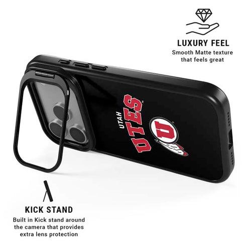 University of Utah Utes Logo iPhone 17 Pro Kickstand Case