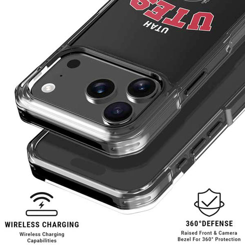 University of Utah Utes Logo iPhone 18 Pro Clear Case