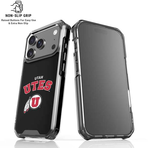 University of Utah Utes Logo iPhone 18 Pro Clear Case