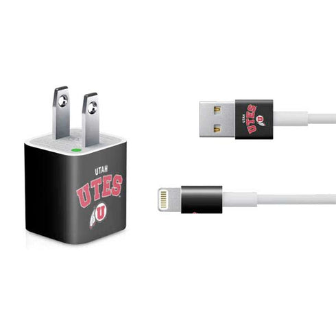 University of Utah Utes Logo iPhone Charger (5W USB) Skin