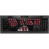 University of Utah Utes Logo K95 RGB PLATINUM Mechanical Gaming Keyboard Skin