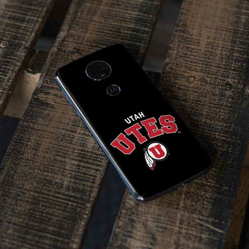 University of Utah Utes Logo Moto E5 Plus Skin