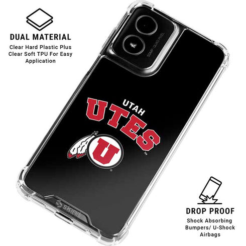 University of Utah Utes Logo Moto G Power 5G (2024) Clear Case