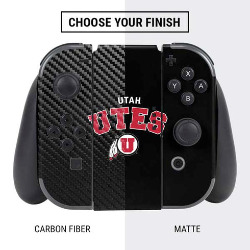 University of Utah Utes Logo Nintendo Switch Bundle Skin