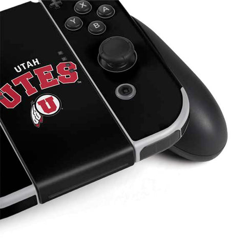 University of Utah Utes Logo Nintendo Switch OLED (2021) Skin
