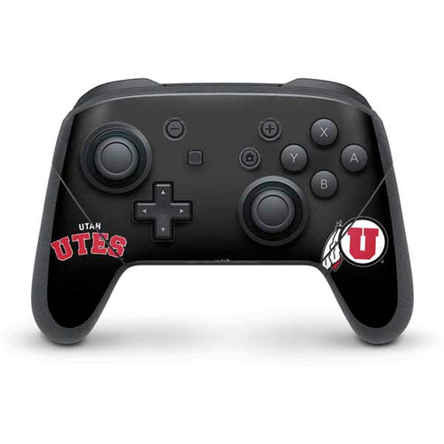University of Utah Utes Logo Nintendo Switch Pro Controller Skin