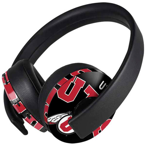 University of Utah Utes Logo PlayStation 4 Gold Wireless Headset Skin