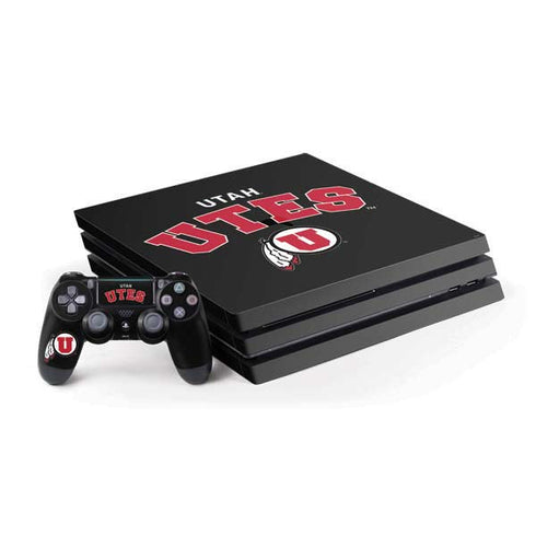 University of Utah Utes Logo PS4 Pro Bundle Skin