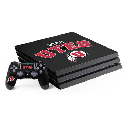 University of Utah Utes Logo PlayStation PS4 Skins
