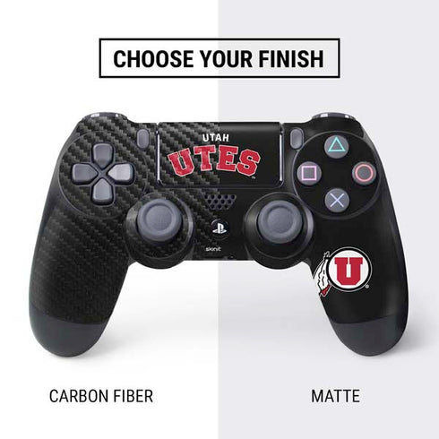 University of Utah Utes Logo PS4 Pro/Slim Controller Skin