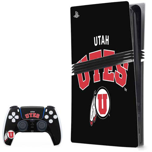 University of Utah Utes Logo PS5 Pro Bundle Skin