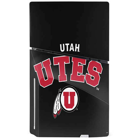 University of Utah Utes Logo PS5 Slim Disk Bundle Skin