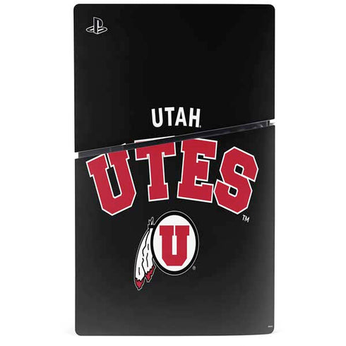 University of Utah Utes Logo PS5 Slim Disk Console Skin