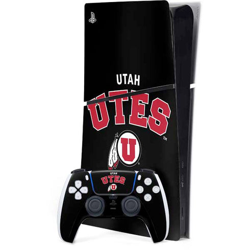 University of Utah Utes Logo PlayStation PS5 Skins