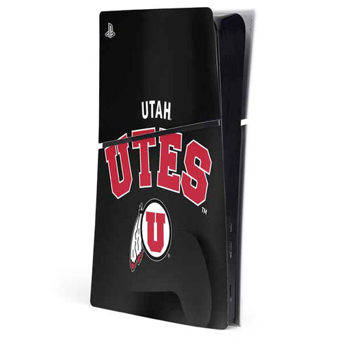 University of Utah Utes Logo PS5 Slim Digital Edition Console Skin